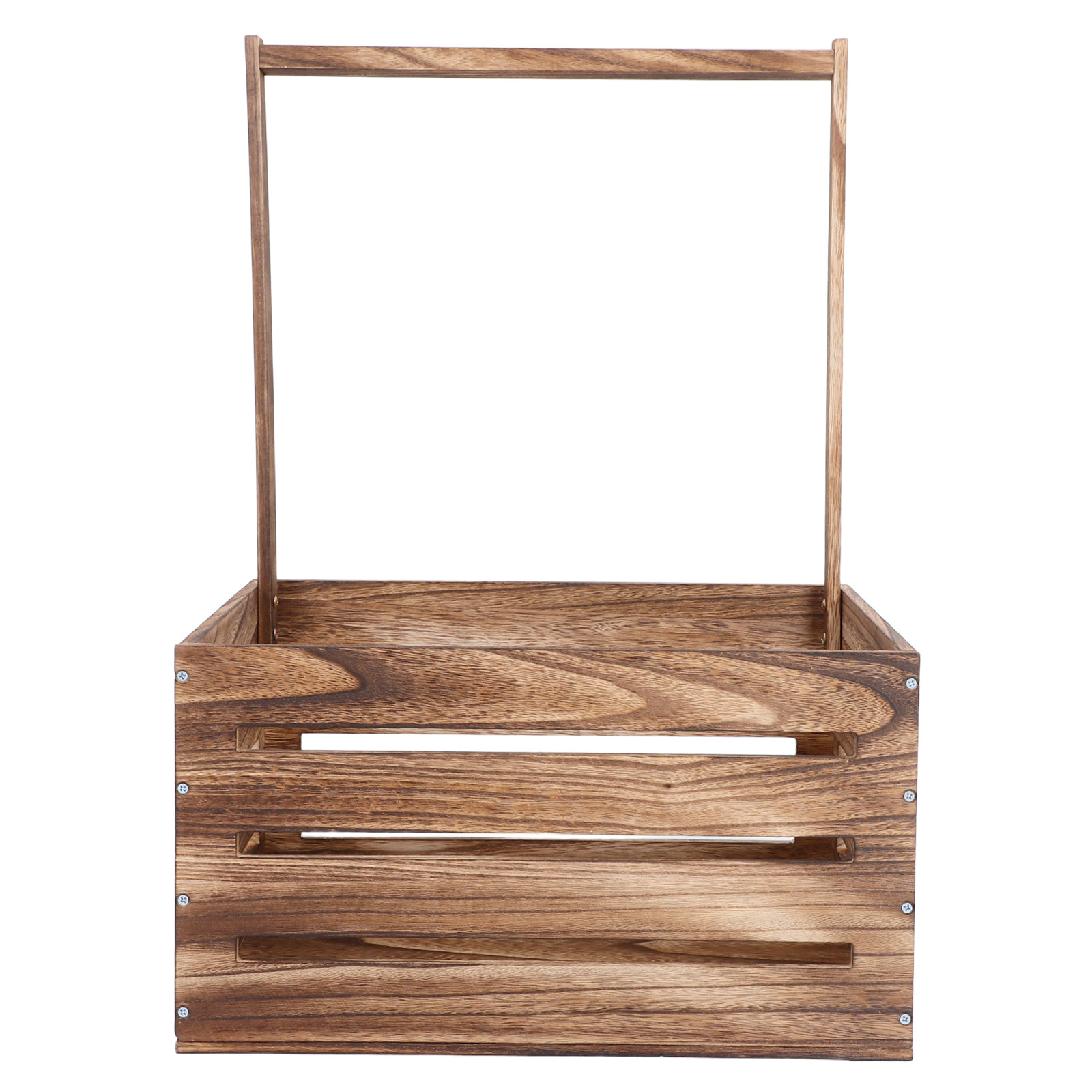Baby Nursery Laundry Basket - Natural Wood Baby Basket with Handle