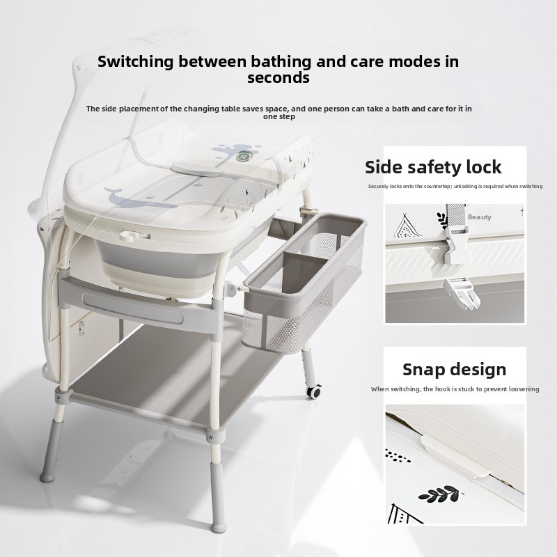 Baby Nursery Furniture - Babyfond 3-in-1 Diaper Table Baby Care