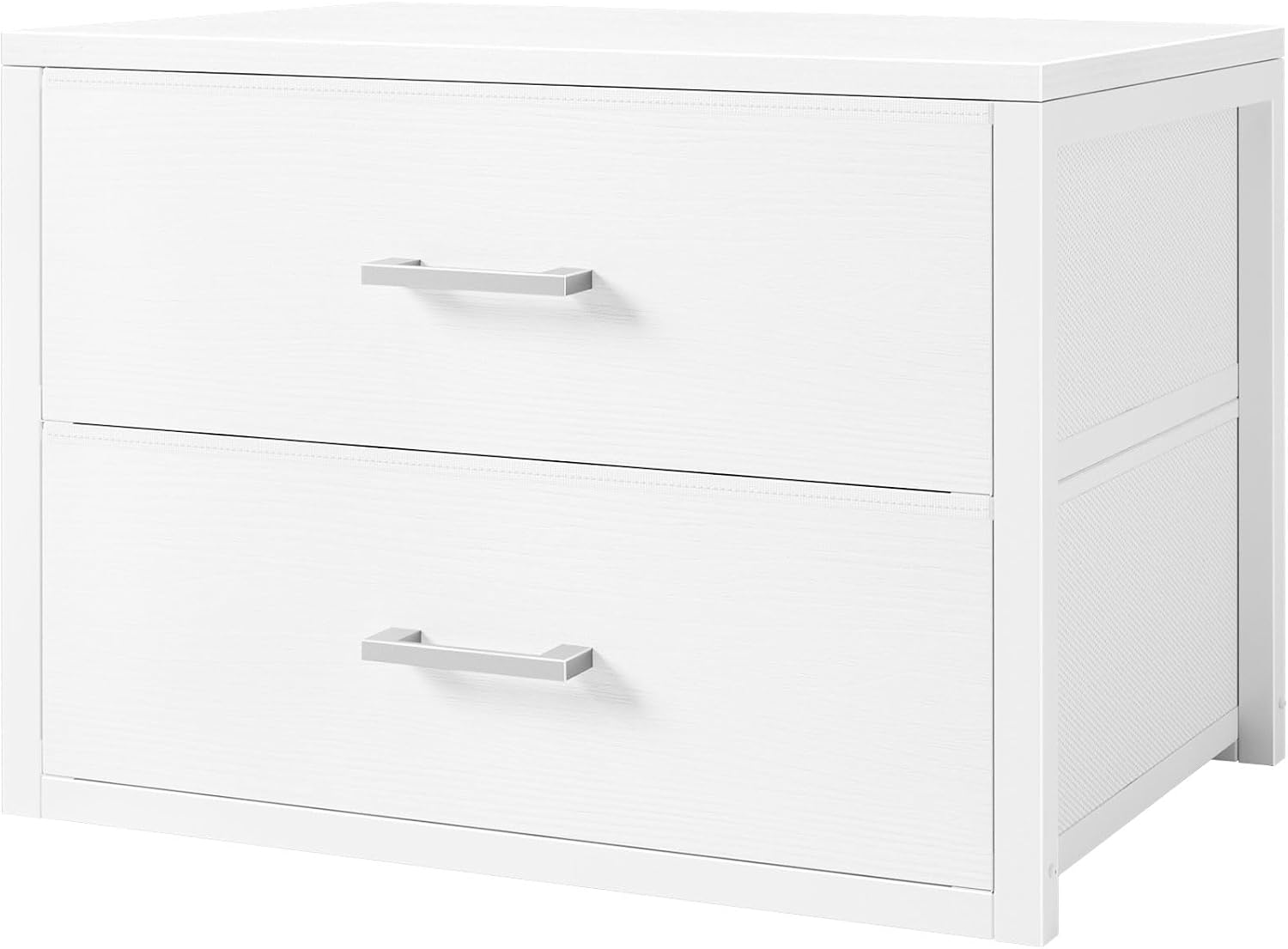 Drawer Dresser White - 2‑Drawer Modern Fabric Stackable Storage Dresser,