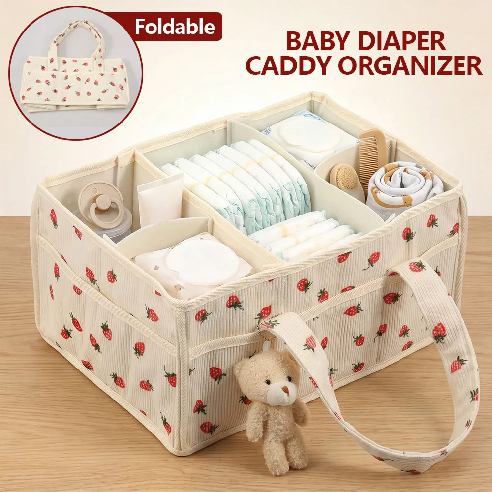 Baby Nursery Shelves - Baby Nappy Wipe Basket Organizer Portable