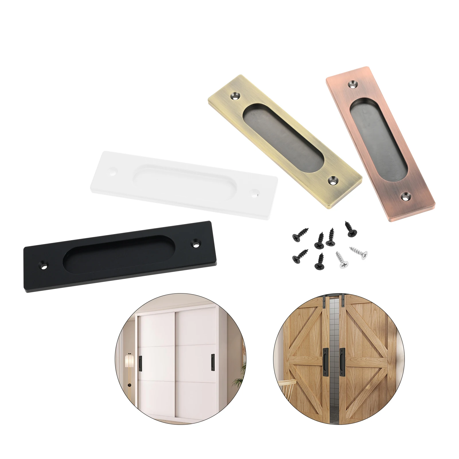 1pc Sliding Door Handle w/scre - огляд і ціна Drawer Dresser White