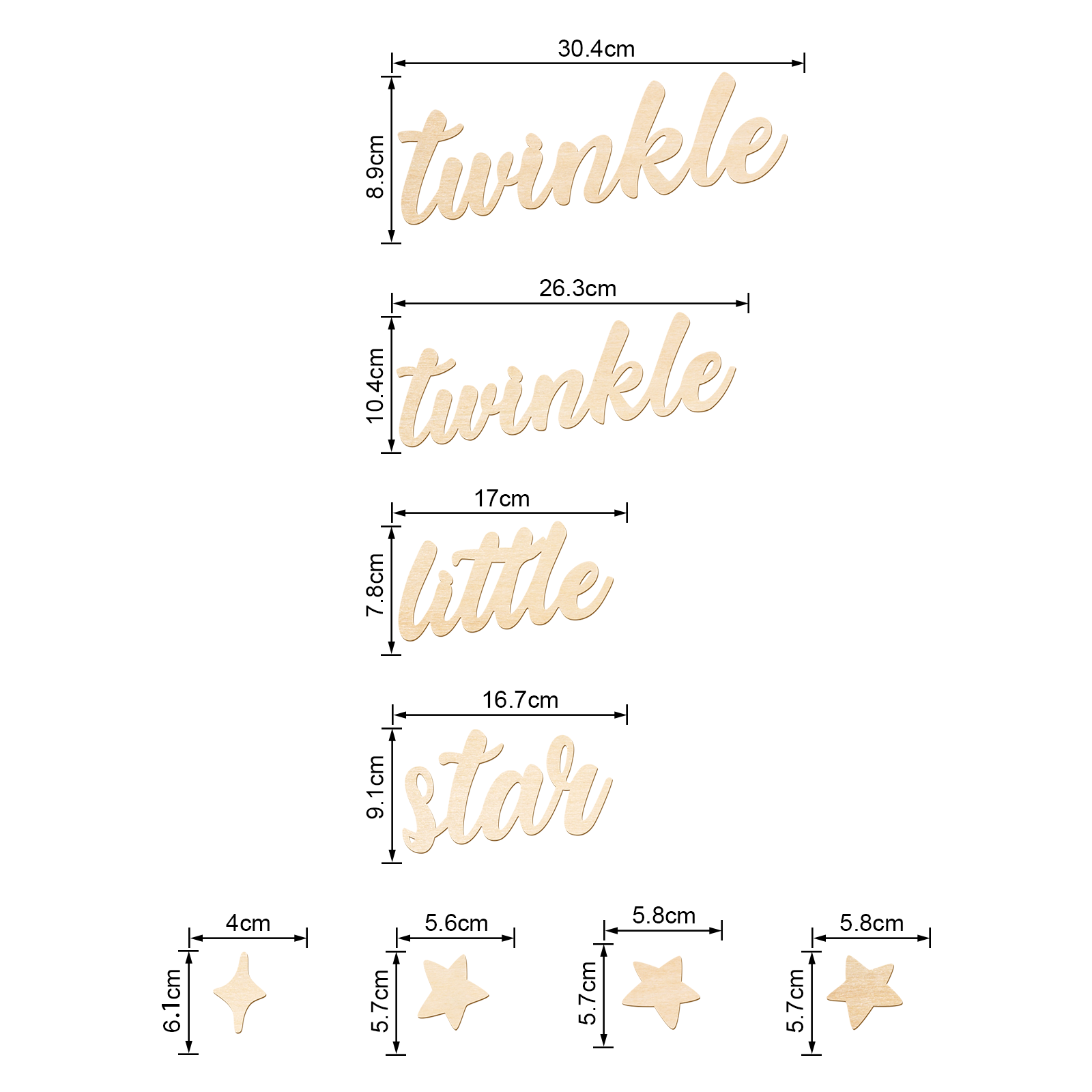 Twinkle Twinkle Little Star Wo - огляд і ціна Baby Nursery Wall