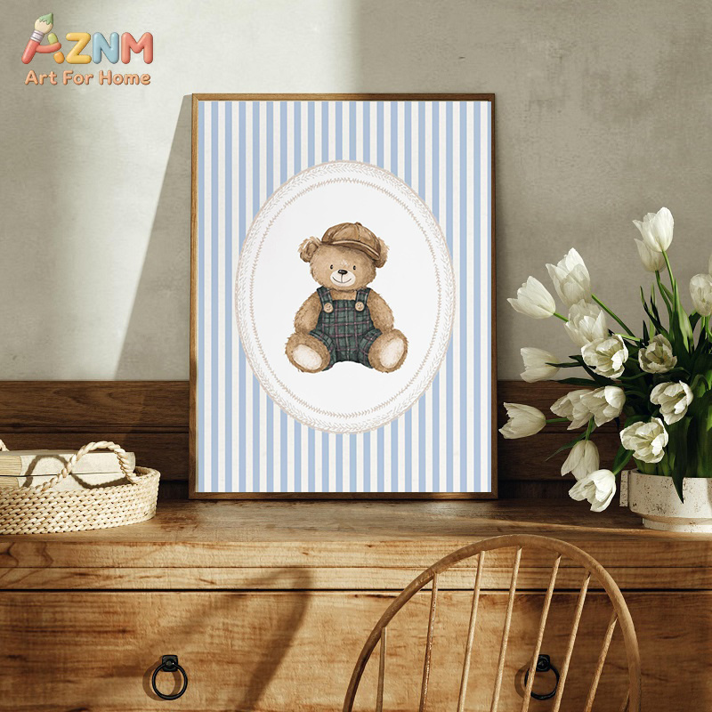 Watercolor Teddy Bear Nursery  - огляд і ціна Baby Nursery Furniture Sets