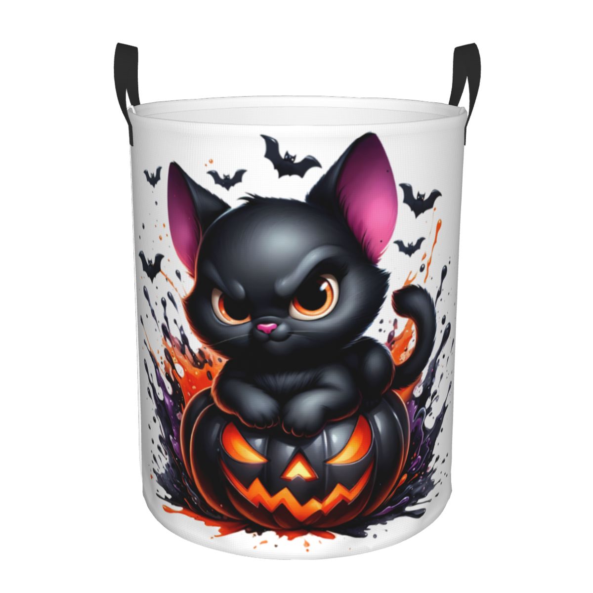 Halloween Black Cat Pumpkins L - огляд і ціна Baby Nursery Laundry Basket