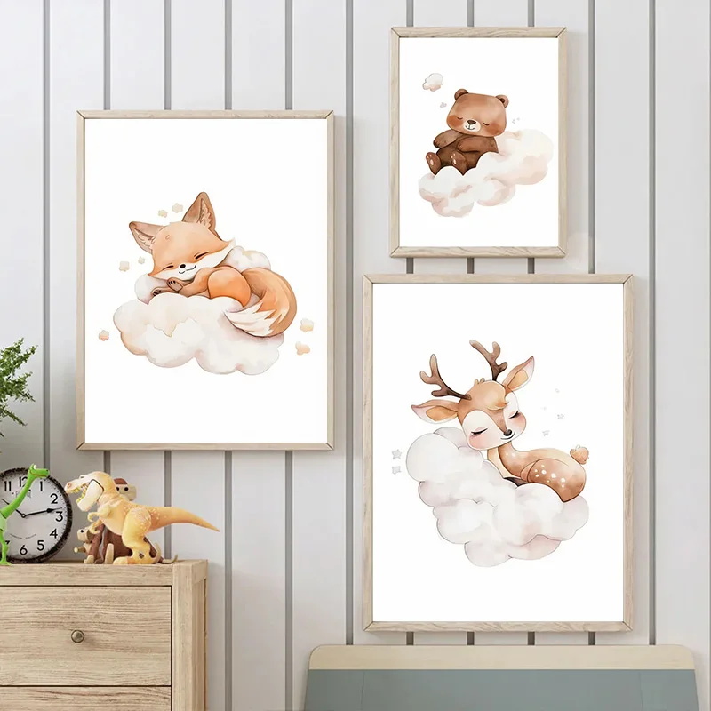 1pc Frameless Cartoon Cloud An - огляд і ціна Baby Nursery Picture Frames