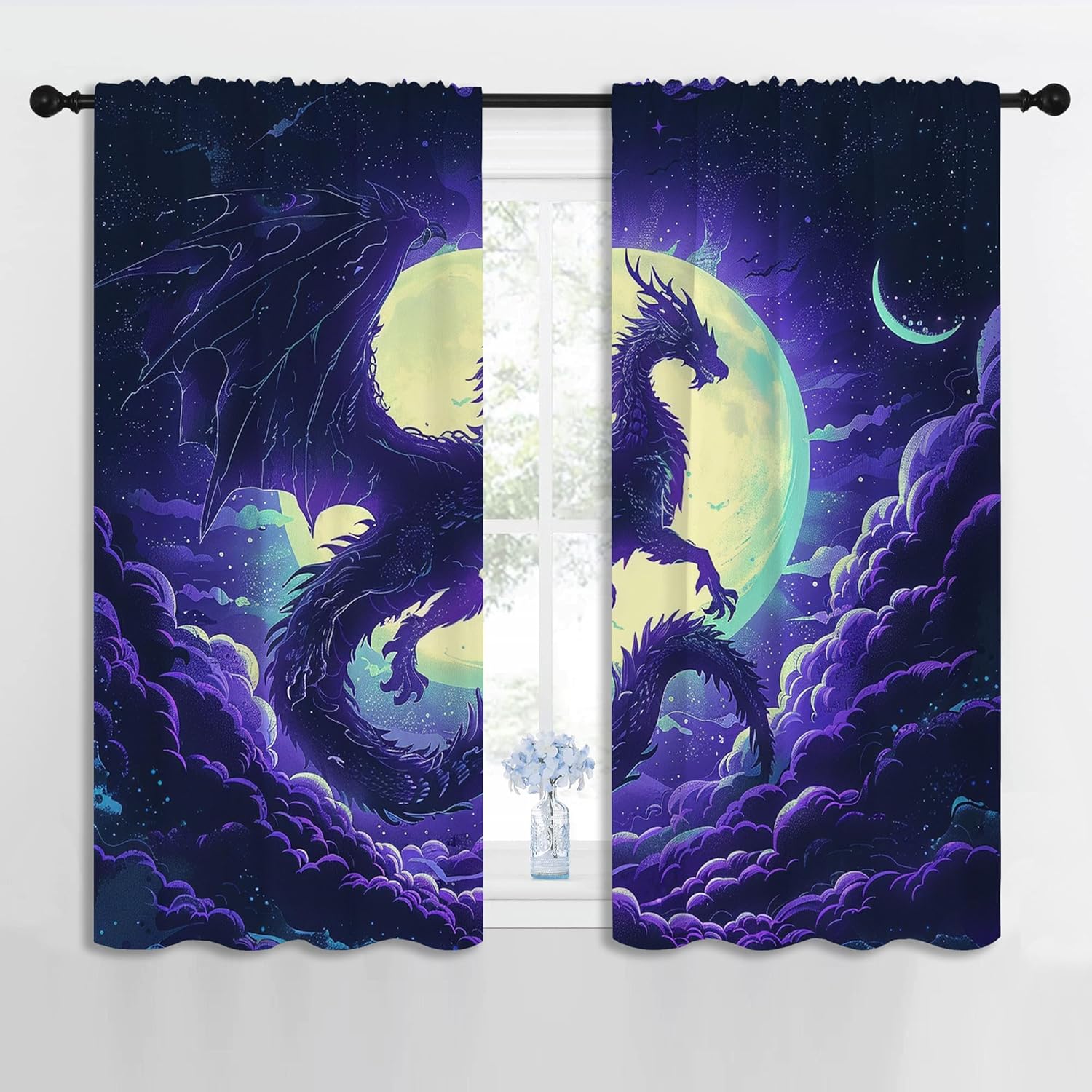 Purple Dragon Blackout Curtain - огляд і ціна Blackout Curtain Nursery