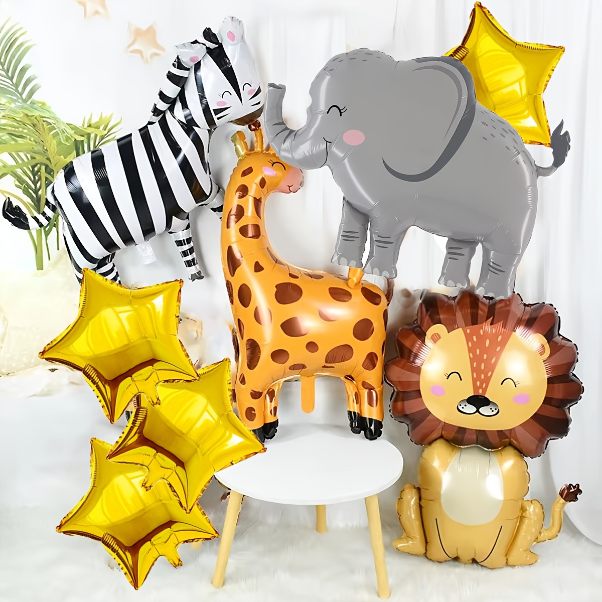 8PCS Cartoon Animal Theme Foil - огляд і ціна Baby Nursery Jungle Theme