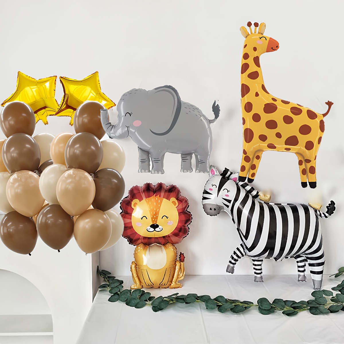 8PCS Cartoon Animal Theme Foil - огляд і ціна Baby Nursery Jungle Theme