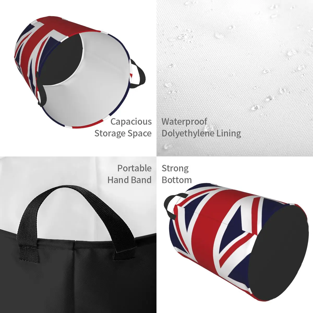 Union Jack Flag Of The UK Laun - огляд і ціна Baby Nursery Laundry Basket