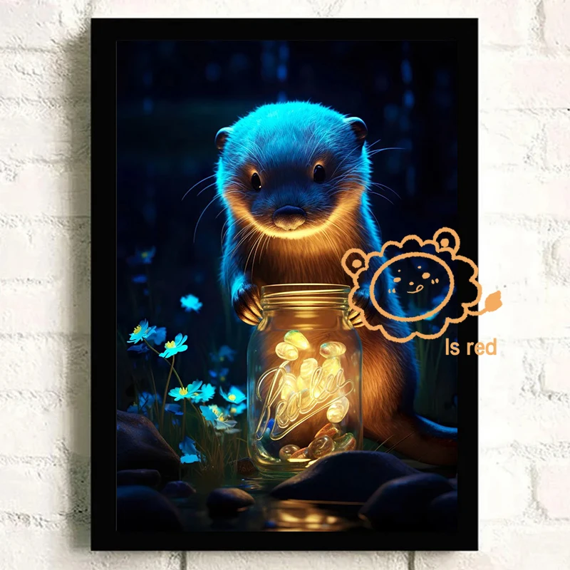 Cute Animals Poster fox Lumino - огляд і ціна Baby Nursery Images