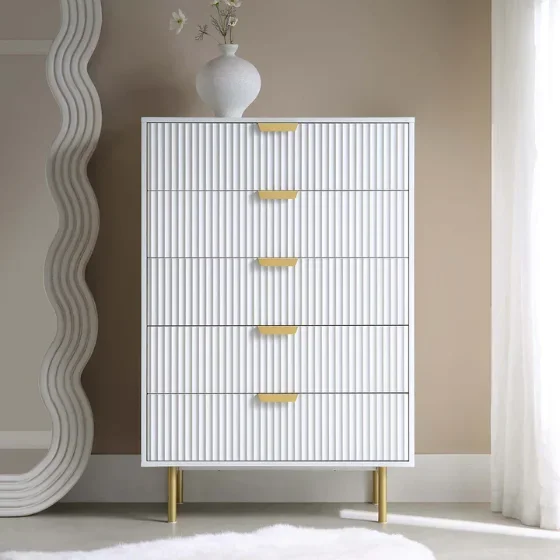 A Modern Style Large Storage S - огляд і ціна Drawer Dresser White