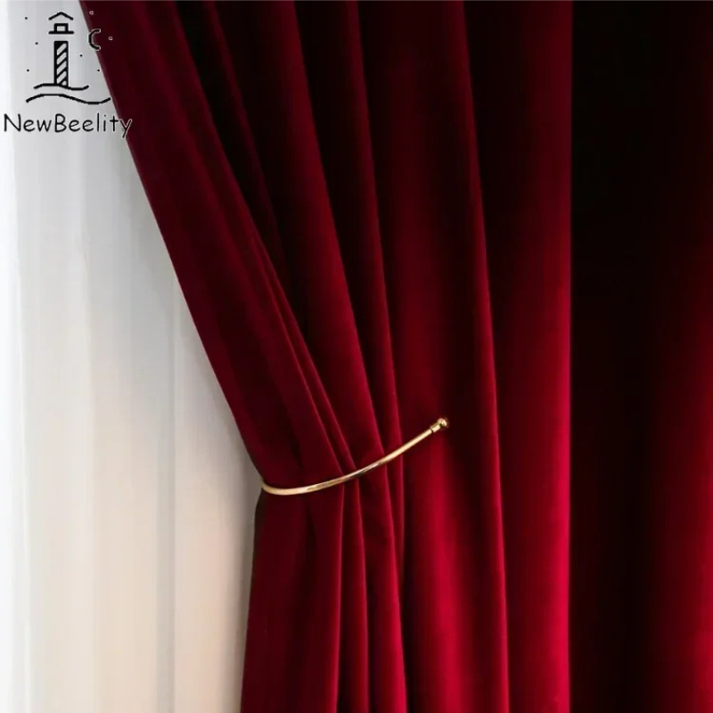Nordic Modern Burgundy Red Lux - огляд і ціна Blackout Curtain Nursery