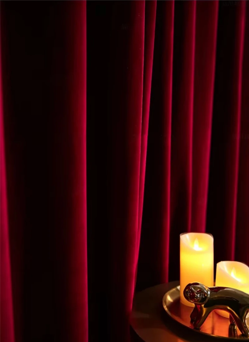 Nordic Modern Burgundy Red Lux - огляд і ціна Blackout Curtain Nursery