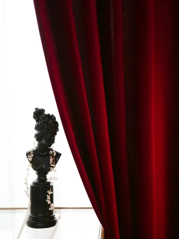 Nordic Modern Burgundy Red Lux - огляд і ціна Blackout Curtain Nursery
