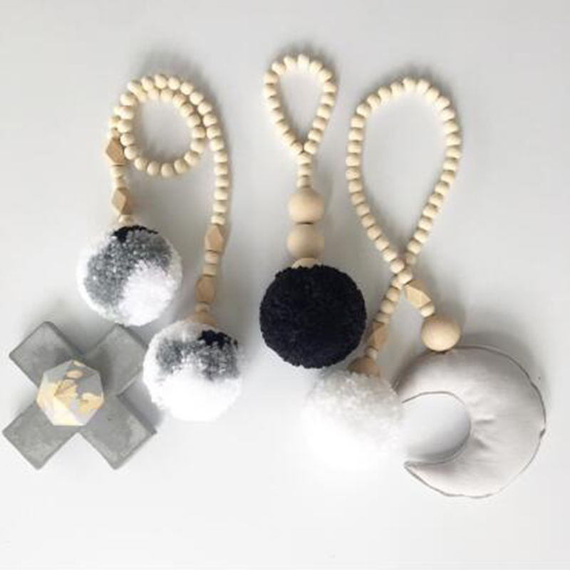 Wooden Beads Tassel Ball Garla - огляд і ціна Baby Nursery Garland
