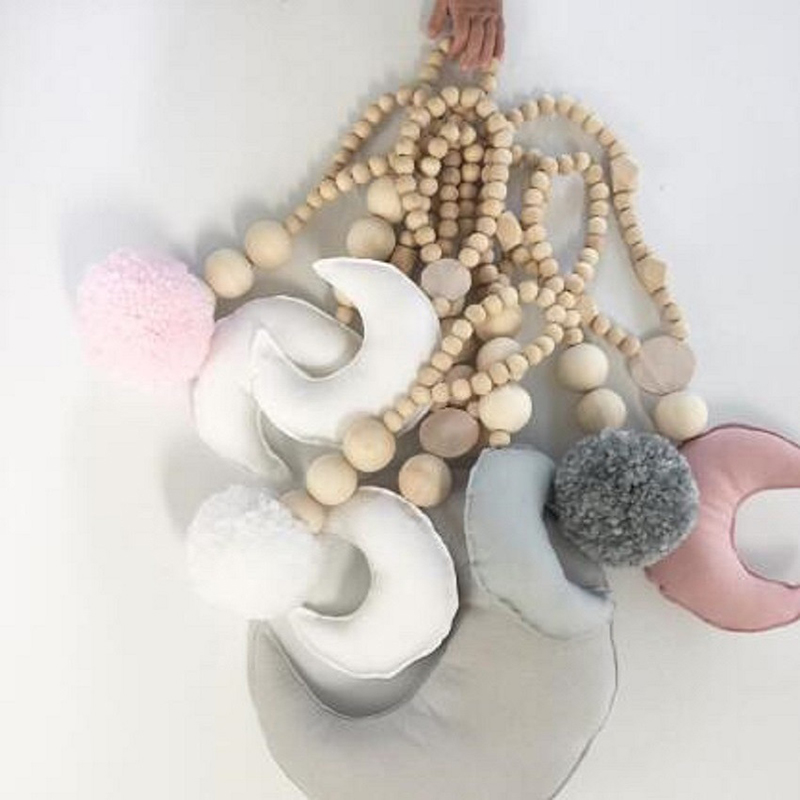 Wooden Beads Tassel Ball Garla - огляд і ціна Baby Nursery Garland