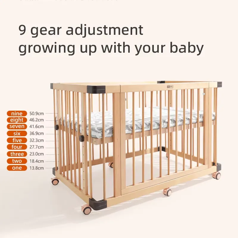 Solid Beech Wood Baby Crib Mul - огляд і ціна Baby Nursery Furniture Sets