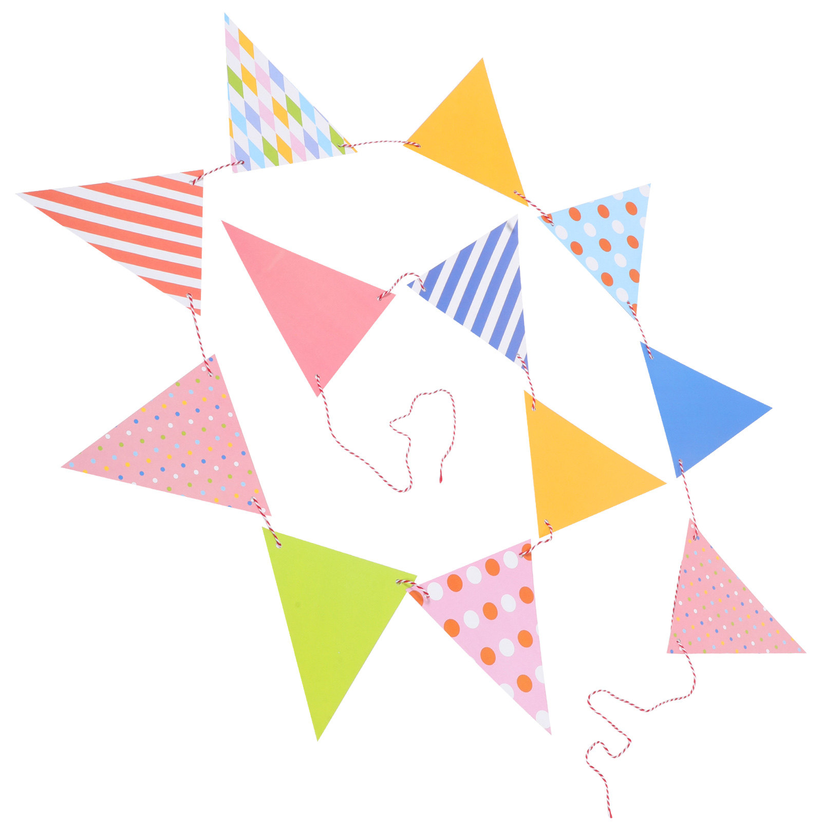 Easy Install Triangle Paper Fl - огляд і ціна Baby Nursery Garland