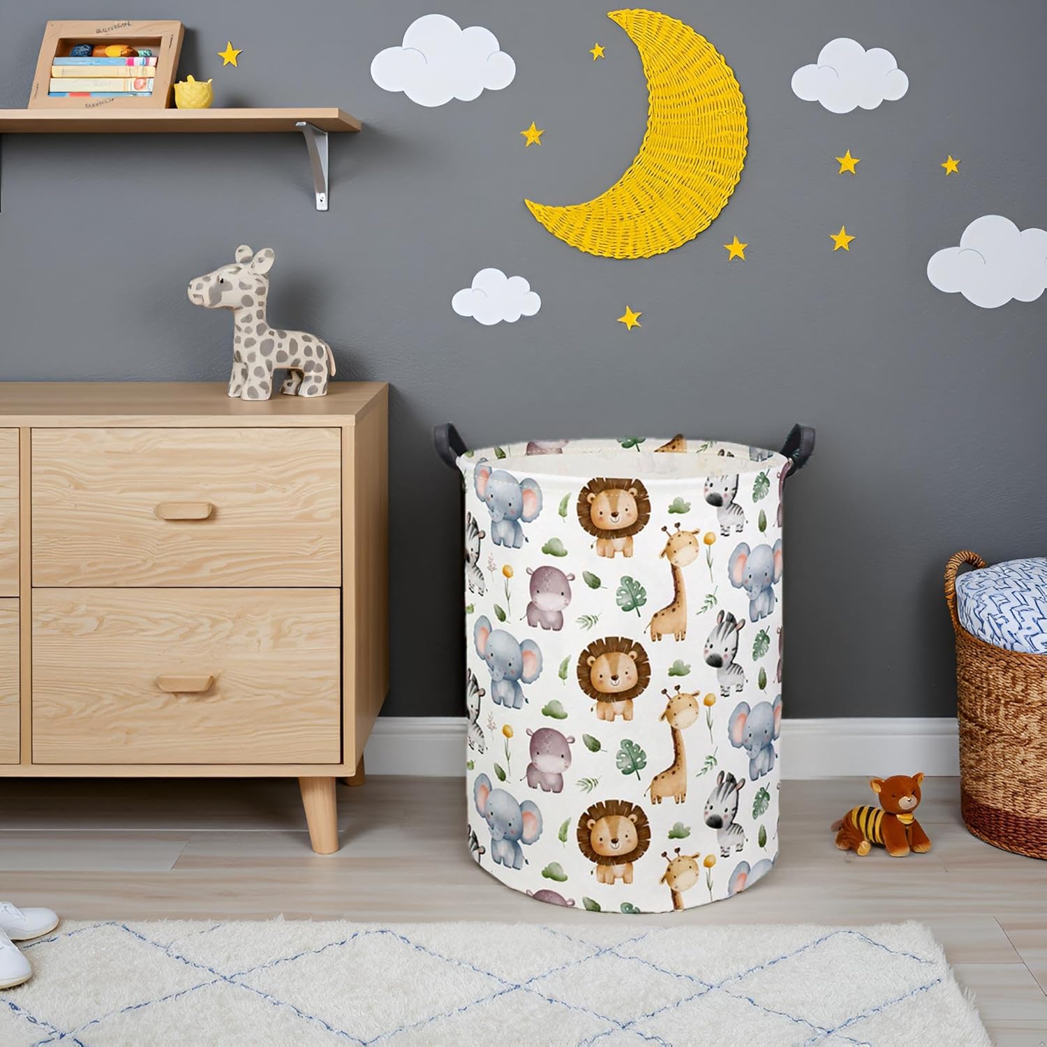 Baby Laundry Hamper Basket Bab - огляд і ціна Baby Nursery Laundry Basket