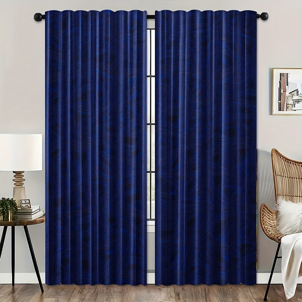 Blue Striped Geometric Curtain - огляд і ціна Blackout Curtain Nursery