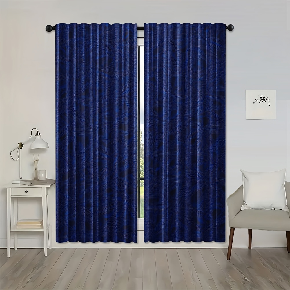 Blue Striped Geometric Curtain - огляд і ціна Blackout Curtain Nursery