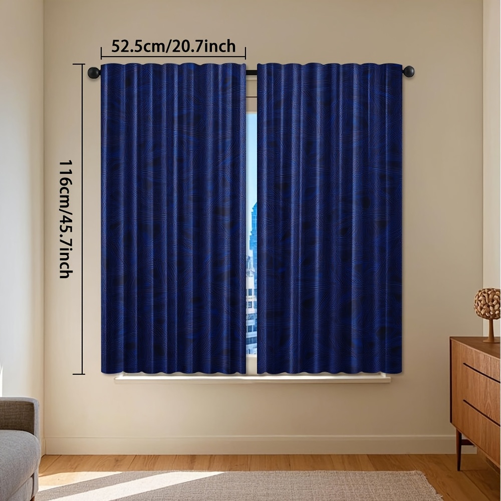 Blue Striped Geometric Curtain - огляд і ціна Blackout Curtain Nursery