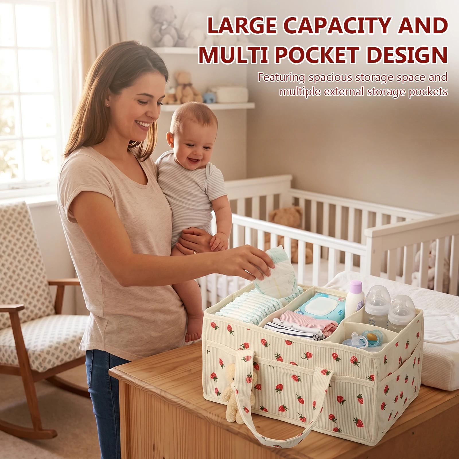Baby Nappy Wipe Basket Organiz - огляд і ціна Baby Nursery Shelves