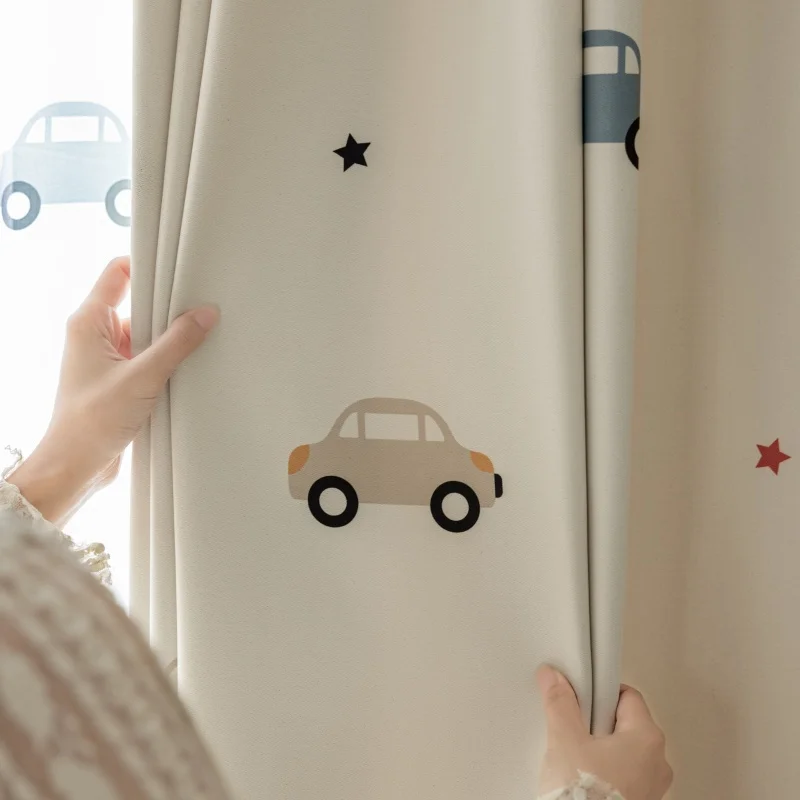 Cartoon Cute Print Car Pattern - огляд і ціна Blackout Curtain Nursery