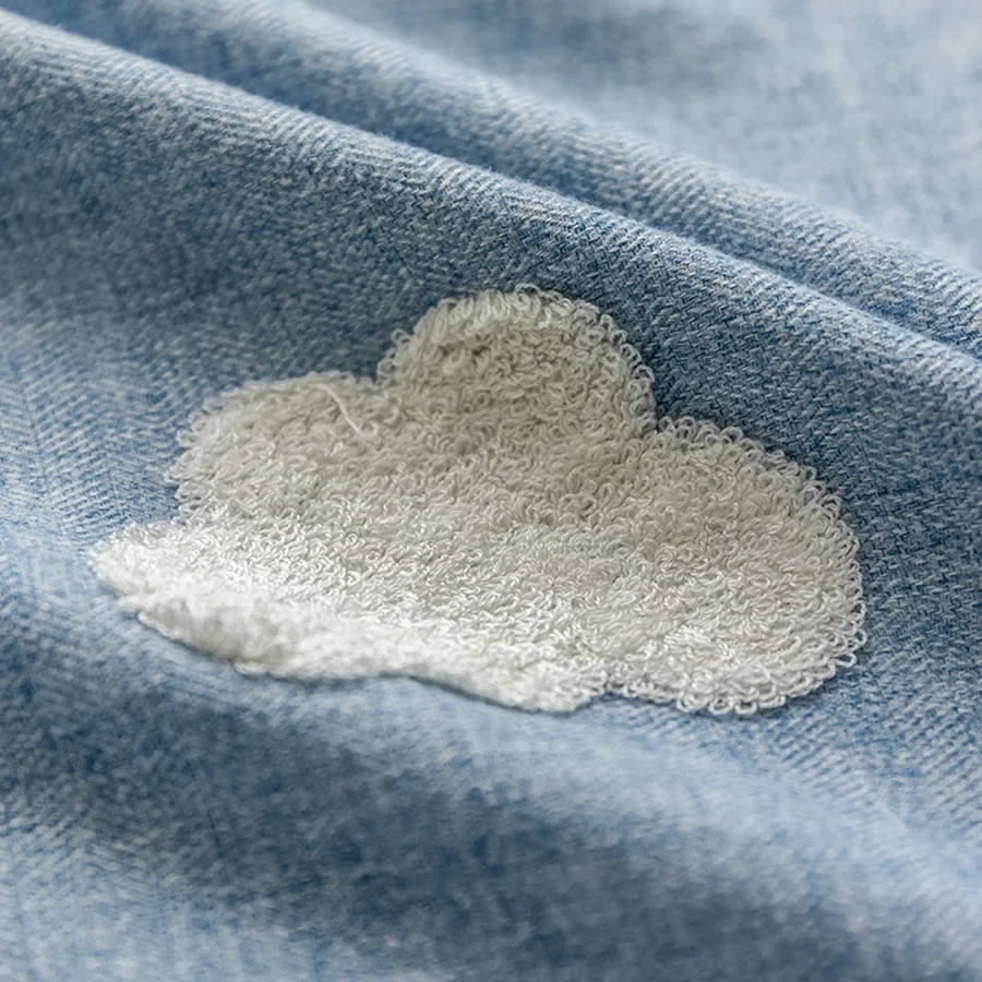 Embroidered Cloud Blue Curtain - огляд і ціна Blackout Curtain Nursery