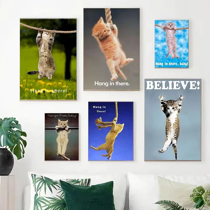 Hang In There Baby Cute Cat Yo - огляд і ціна Baby Nursery Images