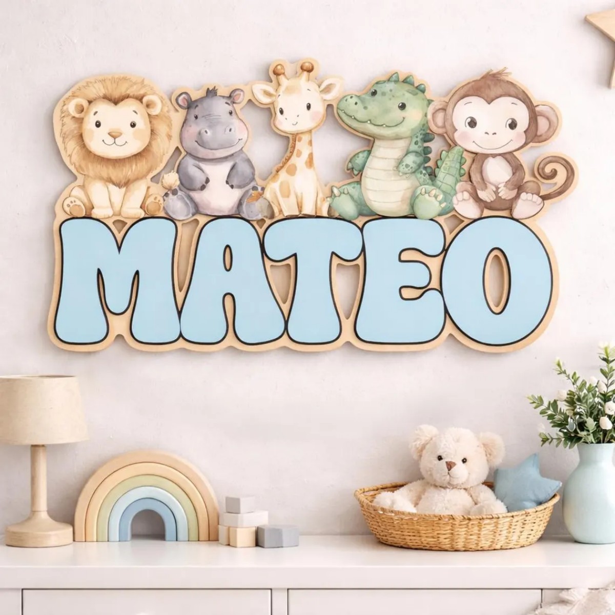 1Pc Custom Jungle Theme Safari - огляд і ціна Baby Nursery Jungle Theme