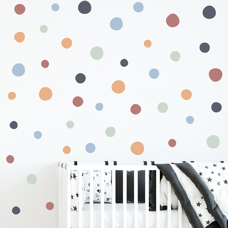 60pcs/set Polka Dots Irregular - огляд і ціна Baby Nursery Furniture Sets