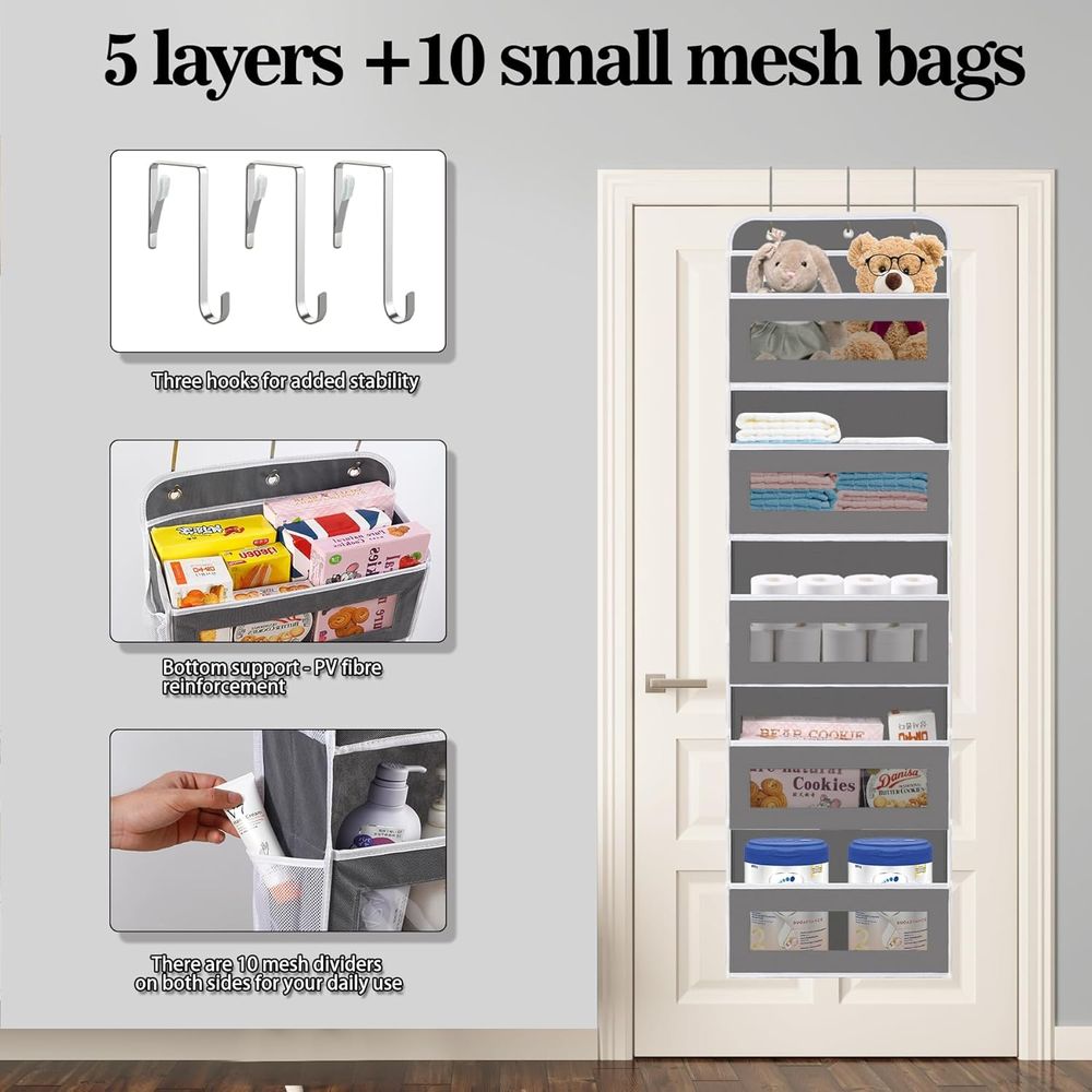 5 Shelves Closet Door Hanging  - огляд і ціна Baby Nursery Shelves