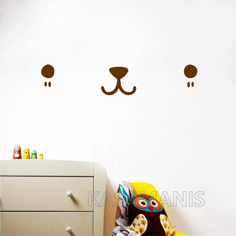 Cute Kawaii Face Wall Art Deca - огляд і ціна Baby Nursery Furniture
