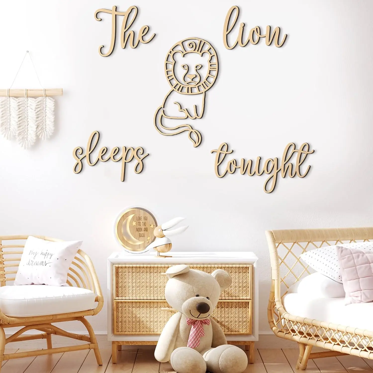 The Lion Sleeps Tonight Wooden - огляд і ціна Baby Nursery Jungle Theme
