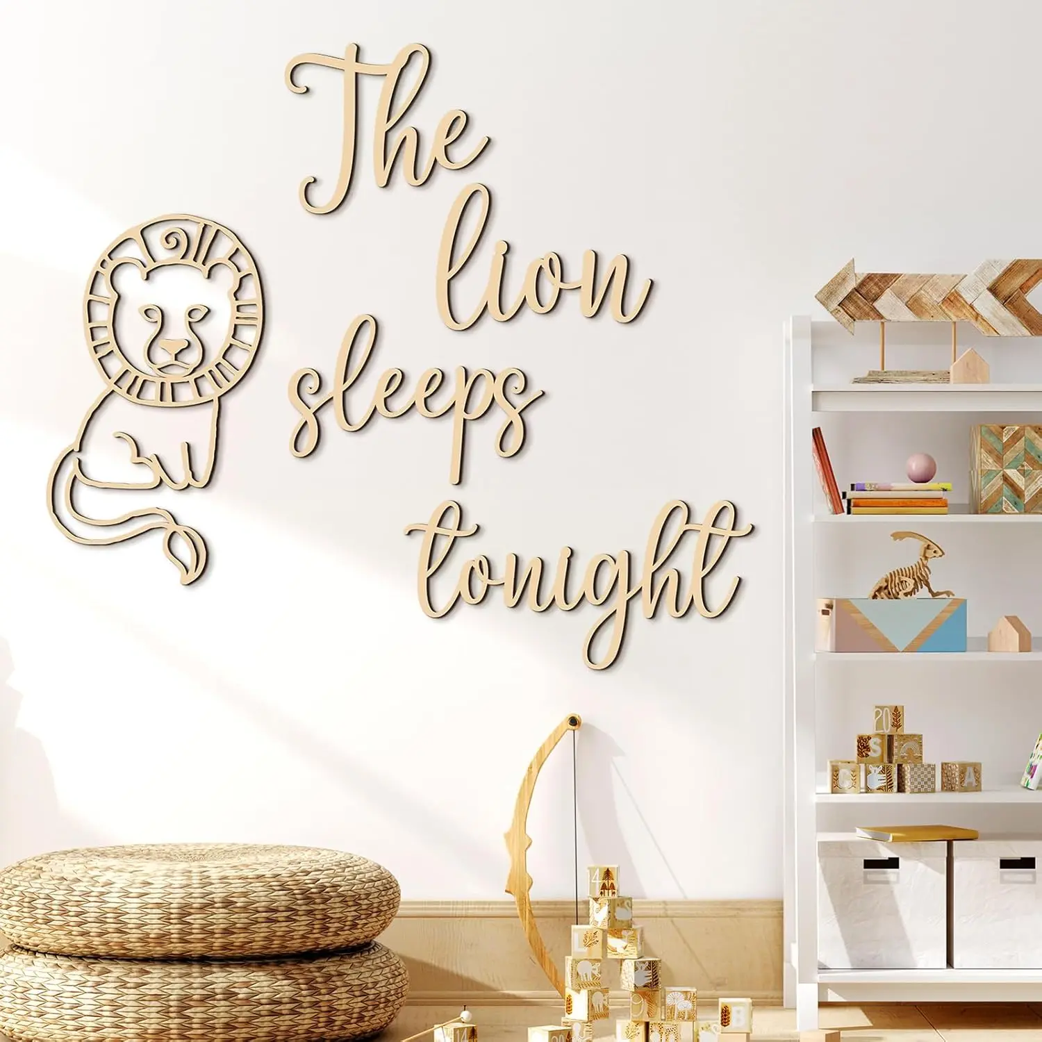 The Lion Sleeps Tonight Wooden - огляд і ціна Baby Nursery Jungle Theme