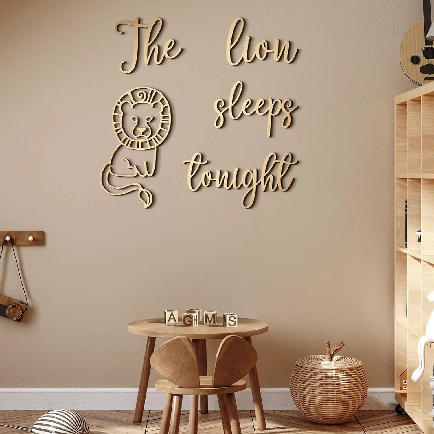 The Lion Sleeps Tonight Wooden - огляд і ціна Baby Nursery Jungle Theme