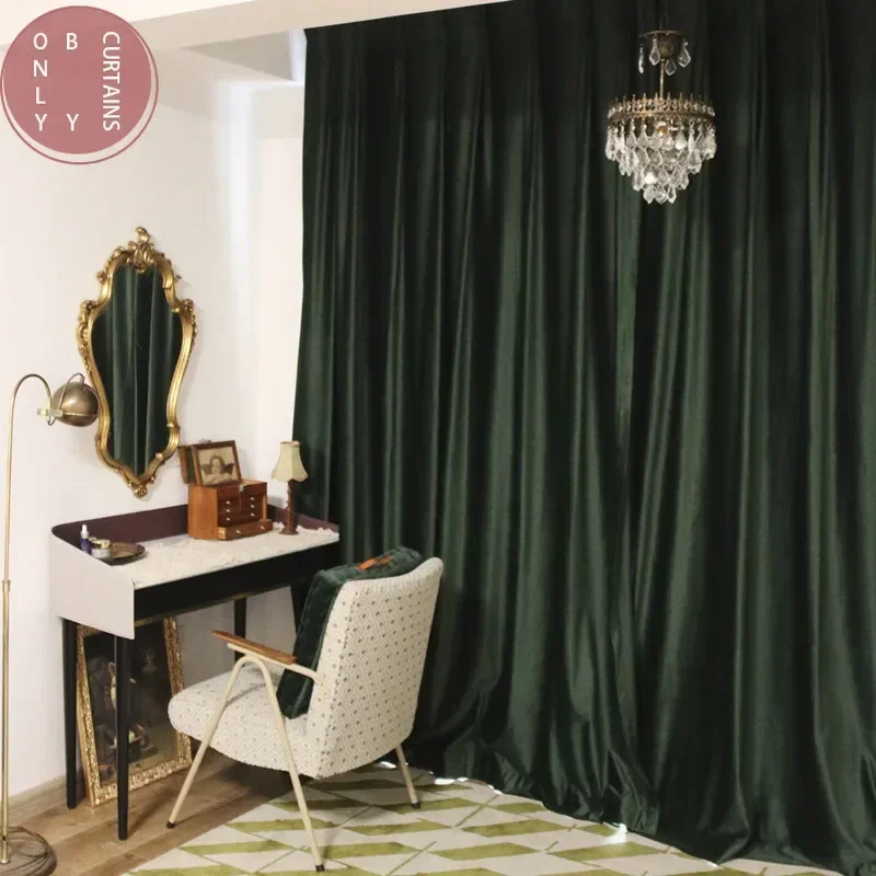 Blue Velvet Thickened Shading  - огляд і ціна Blackout Curtain Nursery