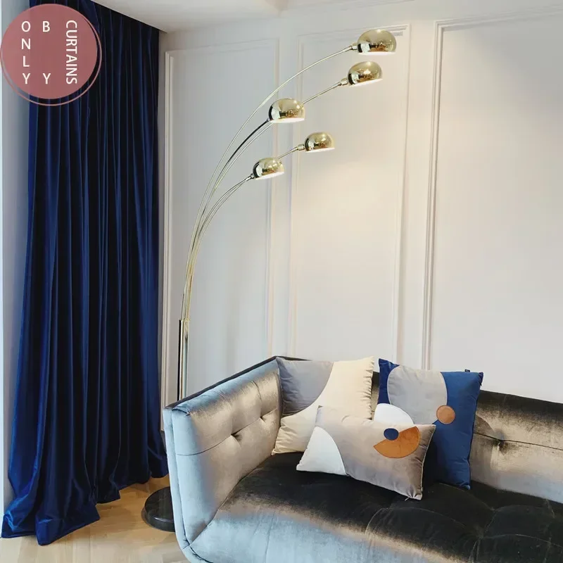 Blue Velvet Thickened Shading  - огляд і ціна Blackout Curtain Nursery
