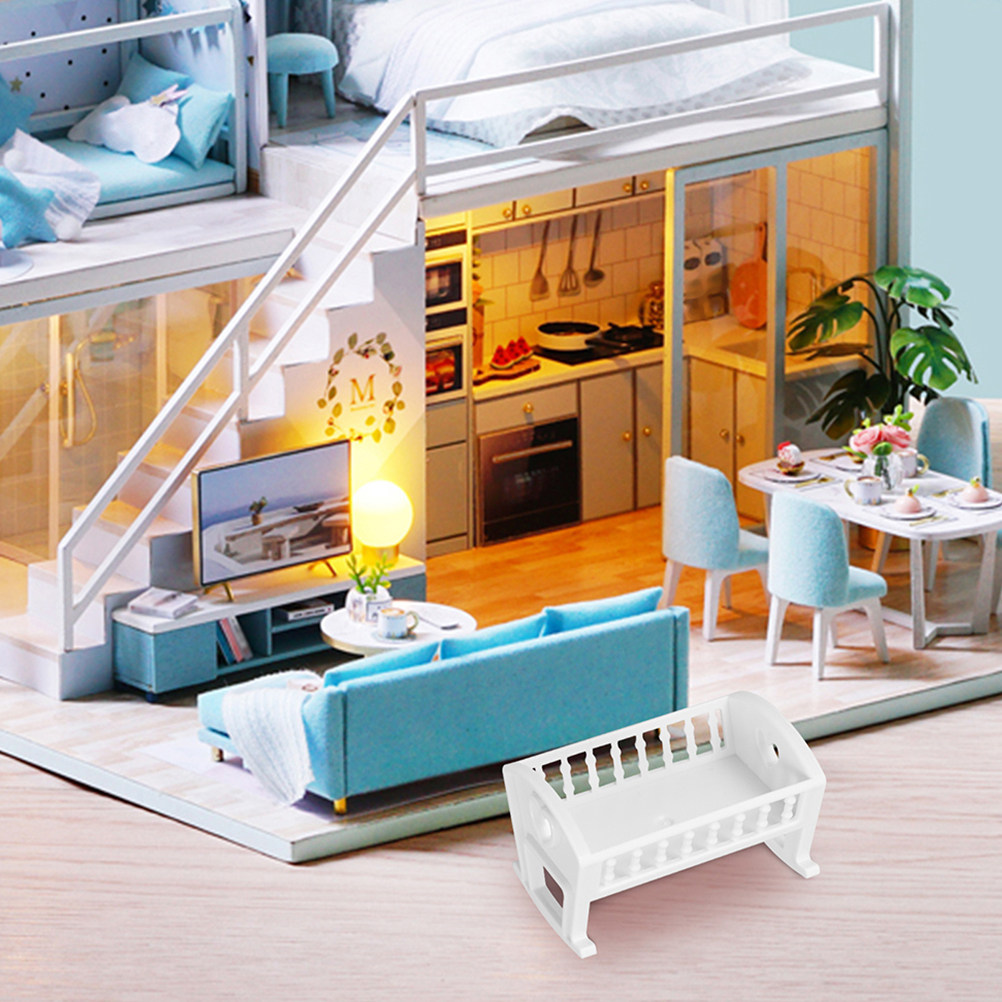 2Pcs Miniature Baby Crib Dollh - огляд і ціна Baby Nursery Furniture Sets