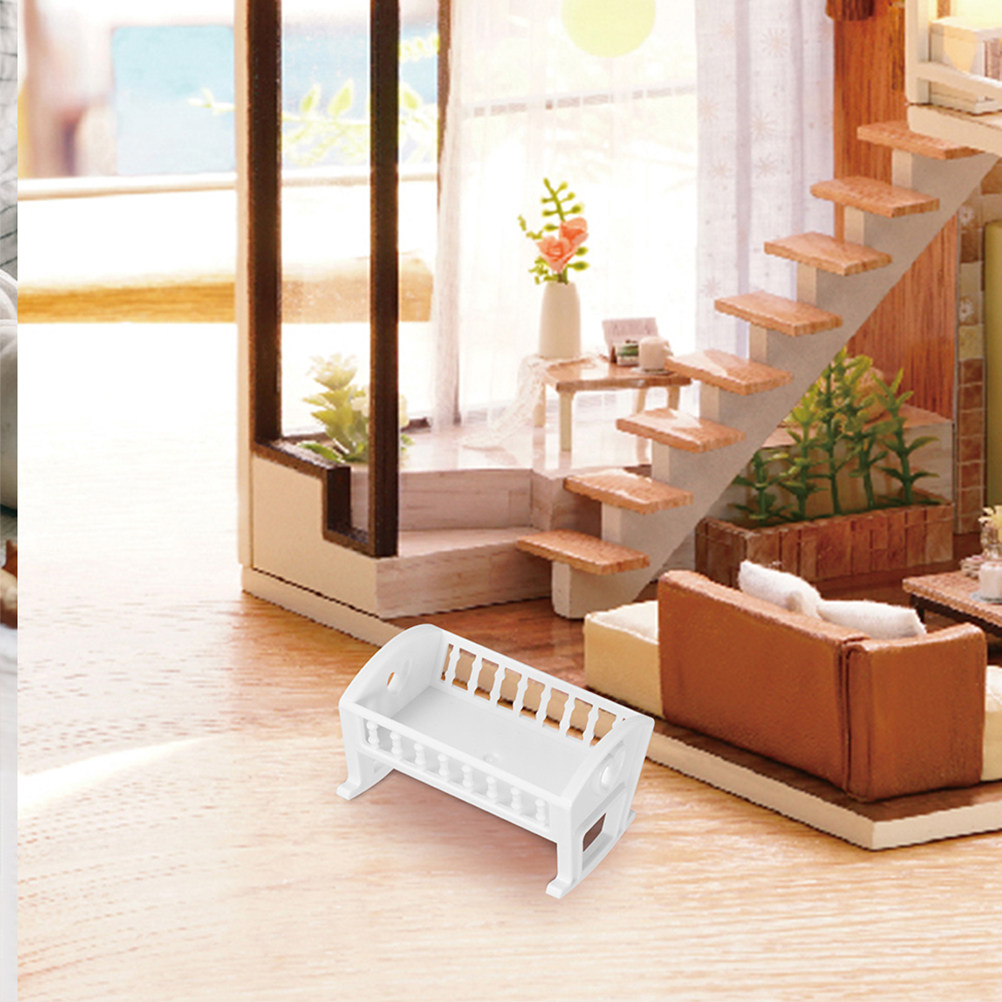 2Pcs Miniature Baby Crib Dollh - огляд і ціна Baby Nursery Furniture Sets
