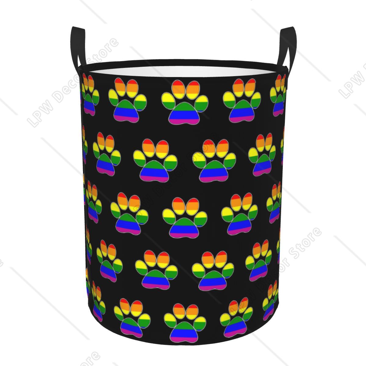 Custom LGBT Pride Gay Paw Laun - огляд і ціна Baby Nursery Laundry Basket