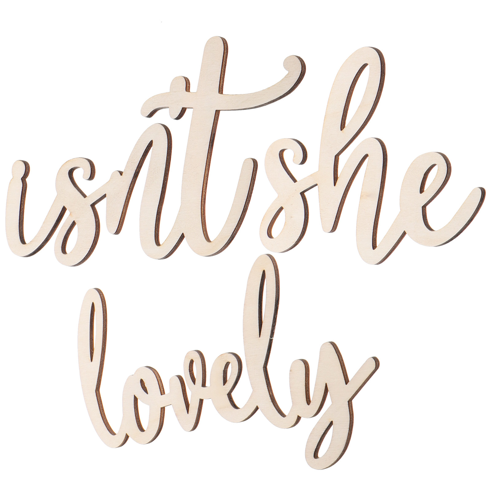 Wood Sign Wooden Wall Sticker  - огляд і ціна Baby Nursery Wall