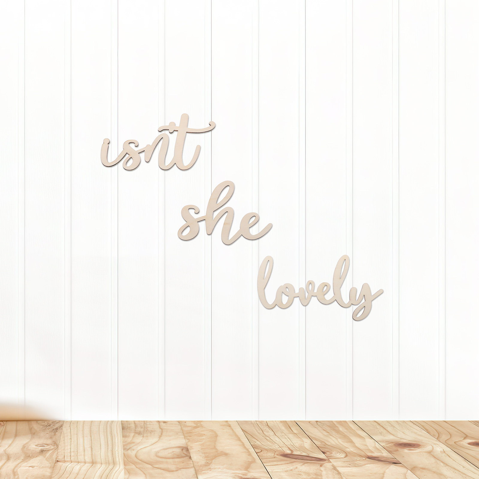 Wood Sign Wooden Wall Sticker  - огляд і ціна Baby Nursery Wall
