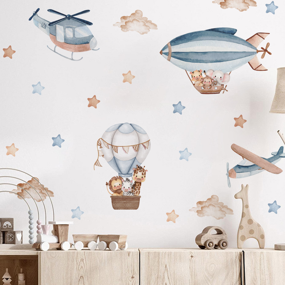 Watercolor Animals Hot Air Bal - огляд і ціна Baby Nursery Furniture