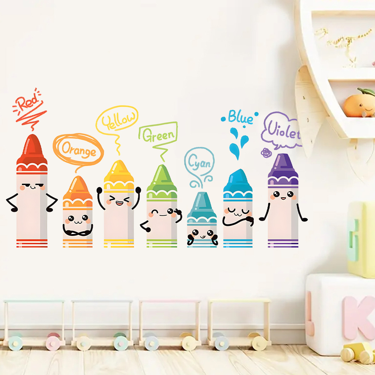 Cartoon Cute Colorful Crayon P - огляд і ціна Baby Nursery Furniture
