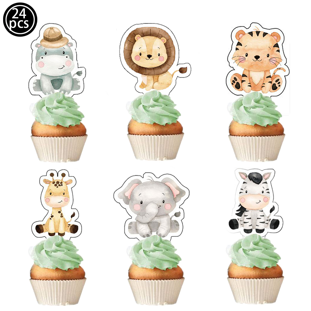 Safari Baby Shower Cupcake Top - огляд і ціна Baby Nursery Jungle Theme