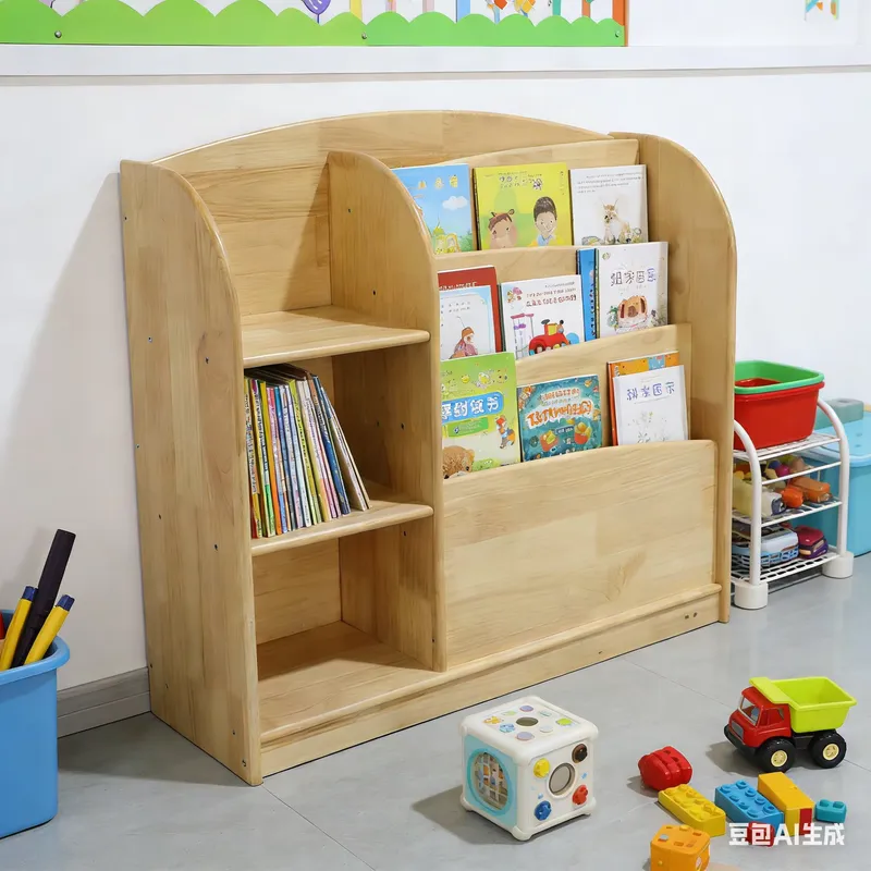 Solid Wood Kids Storage Cabine - огляд і ціна Baby Nursery Shelves