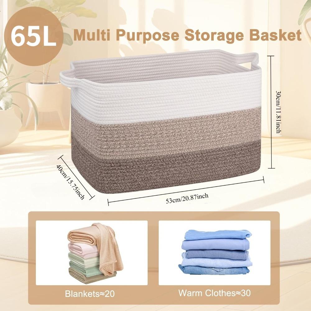 Extra Large 65L Woven Storage  - огляд і ціна Baby Nursery Laundry Basket