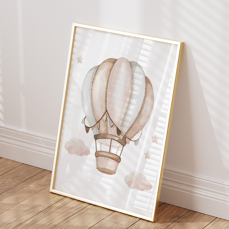 Cute Elephant Hot Balloon Moon - огляд і ціна Baby Nursery Wall